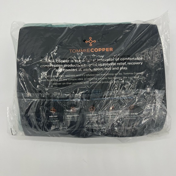 TOMMIE COPPER Compression Over-the-Calf Socks Gray-Jade Green 4 -Pack Size Small - Picture 4 of 5